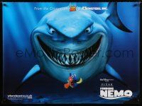 3m108 FINDING NEMO teaser British quad '03 Disney & Pixar animated fish movie, image of Bruce!