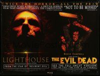 3m112 LIGHTHOUSE/EVIL DEAD British quad '02 cool image of Bruce Campbell with Chainsaw, more!