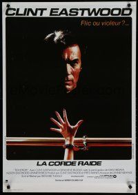 3m707 TIGHTROPE 24x34 French commercial poster '84 Clint Eastwood is a cop on the edge!