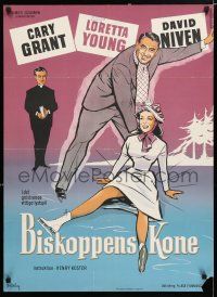 3m757 BISHOP'S WIFE Danish R59 Cary Grant, Loretta Young, priest David Niven!