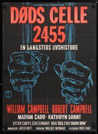 3m766 CELL 2455 DEATH ROW Danish '55 biography of Caryl Chessman, no. 1 condemned convict!