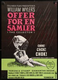 3m767 COLLECTOR Danish '65 Mailind art of Terence Stamp & Samantha Eggar, William Wyler directed!