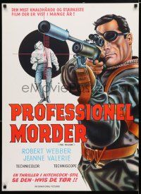 3m785 HIRED KILLER Danish '67 Tecnica di un Omicidio, Robert Webber, Franco Nero, art of assassin!