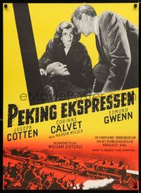 3m821 PEKING EXPRESS Danish '52 Joseph Cotten in China, directed by William Dieterle!