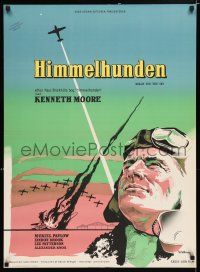 3m827 REACH FOR THE SKY Danish '57 cool art of pilot Kenneth More & airplanes by Benny Stilling!