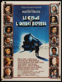 3m686 MURDER ON THE ORIENT EXPRESS French 23x32 '74 Agatha Christie, great images of cast!