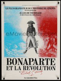 3m688 BONAPARTE ET LA REVOLUTION French 23x30 1972 Abel Gance's classic restored w/new scenes!
