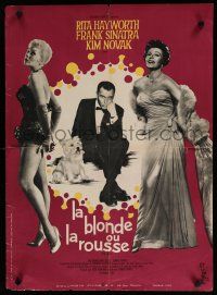 3m691 PAL JOEY French 22x30 '58 different image of Frank Sinatra, sexy Rita Hayworth & Novak!
