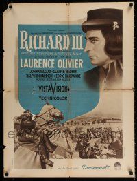 3m698 RICHARD III French 24x32 '55 Laurence Olivier as the director and in the title role!