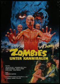 3m126 DOCTOR BUTCHER M.D. German '81 Marino Girolami's Zombi Holocaust, wild different horror art!