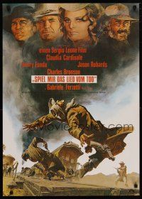 3m135 ONCE UPON A TIME IN THE WEST German R80s Leone, art of Cardinale, Fonda, Bronson & Robards!