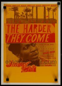 3m146 HARDER THEY COME German 12x17 '80 Jimmy Cliff, Jamaican reggae music, really cool art!