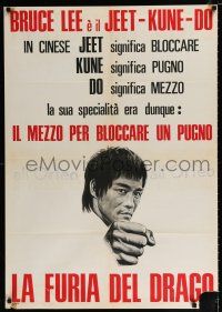 3m443 GREEN HORNET Italian 1sh '75 cool art of Van Williams & giant Bruce Lee as Kato!