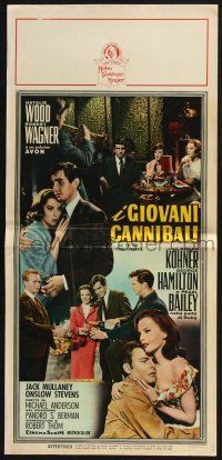 3m490 ALL THE FINE YOUNG CANNIBALS Italian locandina '60 different images of Natalie Wood, Wagner!