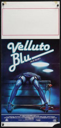 3m496 BLUE VELVET Italian locandina '86 directed by David Lynch, wild artwork by Enzo Sciotti!