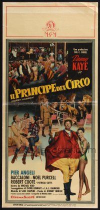 3m526 MERRY ANDREW Italian locandina '58 different circus images of Danny Kaye, Pier Angeli!