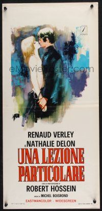 3m542 TENDER MOMENT Italian locandina '68 Sandro Symeoni art of Nathalie Delon & Verley!