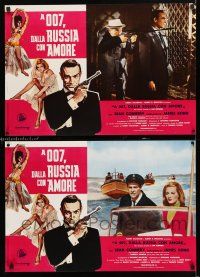 3m465 FROM RUSSIA WITH LOVE set of 6 Italian photobustas R70s Sean Connery is James Bond 007!