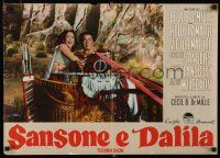 3m483 SAMSON & DELILAH Italian photobusta R59 Hedy Lamarr & Victor Mature, Cecil B. DeMille!