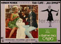 3m484 SOME LIKE IT HOT Italian photobusta '59 Tony Curtis w/ sexiest Marilyn Monroe!