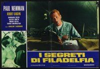 3m488 YOUNG PHILADELPHIANS Italian photobusta R70 cool different image of smoking Paul Newman!