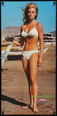 3m343 RAQUEL WELCH Japanese commercial poster 16x33 '72 sexy bikini from September Screen Magazine!
