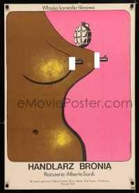 3m210 WHILE THERE'S WAR THERE'S HOPE Polish 23x33 '75 wacky Neugebauer artwork of nipple guns!