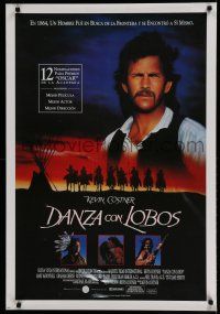 3m162 DANCES WITH WOLVES Spanish '90 Kevin Costner & Native American Indians!