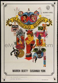 3m170 KALEIDOSCOPE Spanish '66 Warren Beatty, Susannah York, cool colorful Bob Peak art!