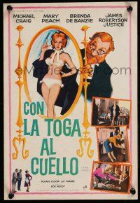 3m180 PAIR OF BRIEFS Spanish '62 James Robertson Justice, art of sexy Mary Peach in mirror!