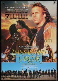 3m077 DANCES WITH WOLVES Swedish '90 Kevin Costner & Native American Indians, different images!
