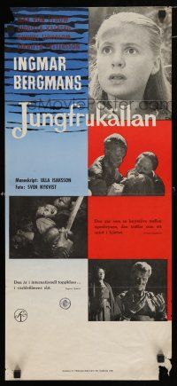 3m087 VIRGIN SPRING Swedish stolpe '60 Ingmar Bergman's Jungfrukallan, Max von Sydow, Valberg