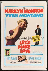 3p214 LET'S MAKE LOVE linen 1sh '60 great images of super sexy Marilyn Monroe & Yves Montand!