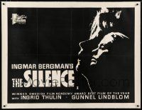 3r230 SILENCE linen British quad '63 Ingmar Bergman's Tystnaden starring Ingrid Thulin!