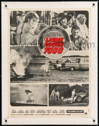 3r201 RED LINE 7000 linen French 24x31 '65 directed by Howard Hawks, different car racing images!