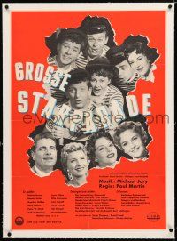 3r173 GROSSE STARPARADE linen German '54 The Giant Parade of Stars, great image of musical cast!