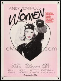3r183 WOMEN IN REVOLT linen German '73 Andy Warhol, Candy Darling, transvestite drag queens!