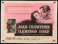3r016 FLAMINGO ROAD linen 1/2sh '49 Michael Curtiz, bad girl Joan Crawford, Zachary Scott!