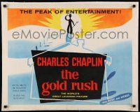 3r018 GOLD RUSH linen int'l 1/2sh R59 wonderful art of Charlie Chaplin walking into the sunset!