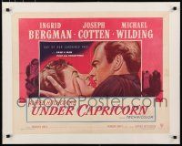 3r025 UNDER CAPRICORN linen 1/2sh '49 art of Ingrid Bergman & Michael Wilding, Alfred Hitchcock!