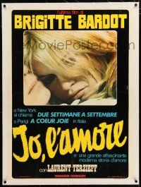 3r304 TWO WEEKS IN SEPTEMBER linen Italian pbusta '67 A Coeur Joie, c/u of sexy Brigitte Bardot!