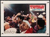 3r320 FLOAT LIKE A BUTTERFLY STING LIKE A BEE linen Italian photobusta '69 Muhammad Ali, boxing!