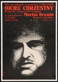 3r096 GODFATHER linen Polish 23x33 '73 Coppola classic, different art of Marlon Brando by Ruminski!