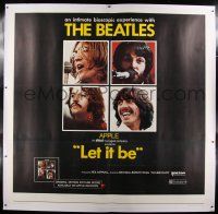 3s030 LET IT BE linen 6sh '70 The Beatles, John Lennon, Paul McCartney, Ringo Starr, George Harrison