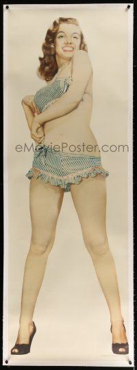 3s002 MARILYN MONROE linen 21x62 commercial poster '50s incredible sexy portrait in skimpy outfit!