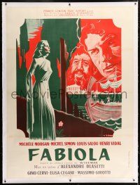 3s113 FABIOLA linen French 1p R50s Lancy art of Michele Morgan, Goddess of Love in a city of sin!