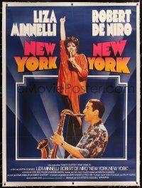 3s124 NEW YORK NEW YORK linen French 1p '77 Robert De Niro plays sax while Liza Minnelli sings!