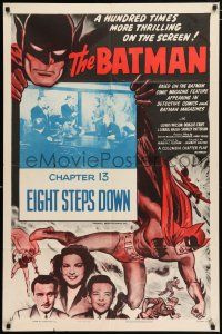 3t155 BATMAN chapter 13 1sh R54 cool artwork of the Caped Crusader, Eight Steps Down!