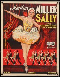 3t527 SALLY pre-War Belgian '29 different full-length art of pretty ballerina Marilynn Miller!