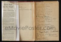 3t044 THERE SHALL BE NO NIGHT signed hardcover book '40 by NINETEEN cast members!